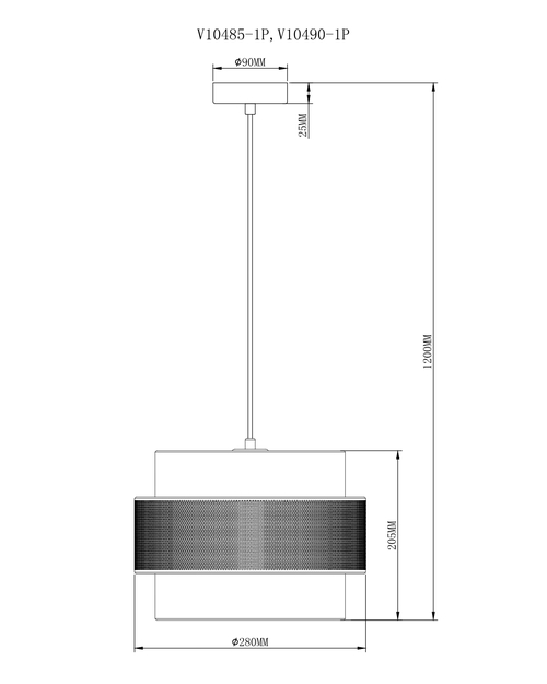 Светильник подвесной Moderli V10485-1P Gela