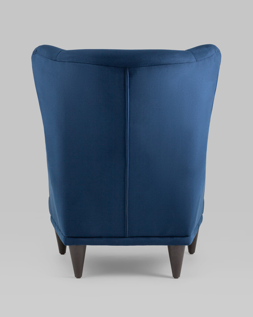 Кресло Скотт велюр темно-синий
