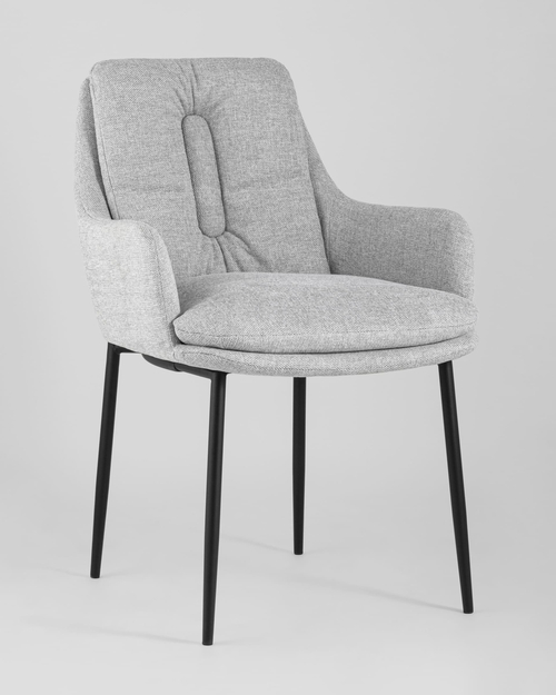 Кресло Саманта рогожка светло-серый 2 шт.
