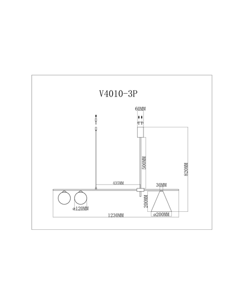 Подвесной светильник Moderli V4010-3P Holly