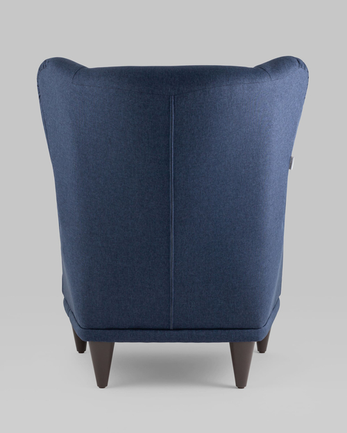 Кресло Скотт рогожка синий