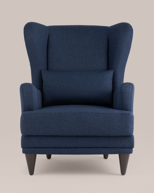 Кресло Скотт рогожка синий