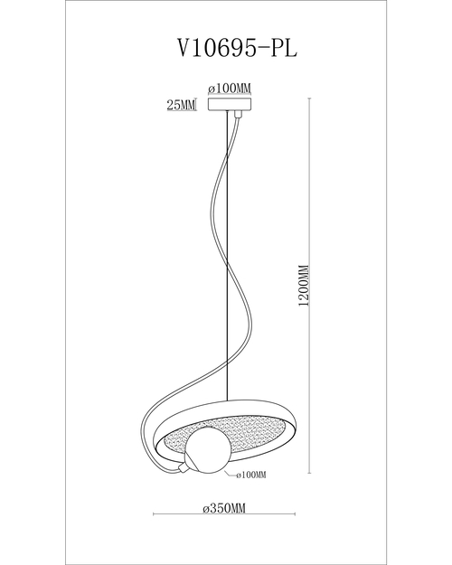 Светильник подвесной Moderli V10695-PL Cosmi