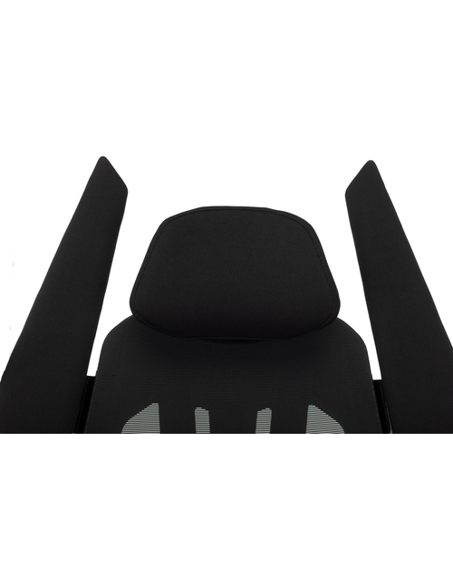 Кресло игровое Knight Aero черный крестов. пластик пластик серебро
