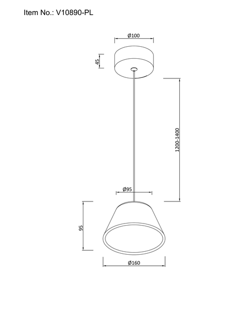 Светильник подвесной светодиодный Moderli V10890-PL Atla
