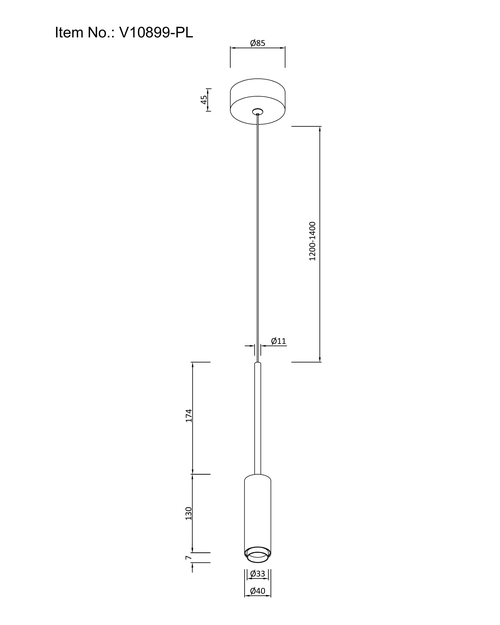 Светильник подвесной светодиодный Moderli V10899-PL Rin
