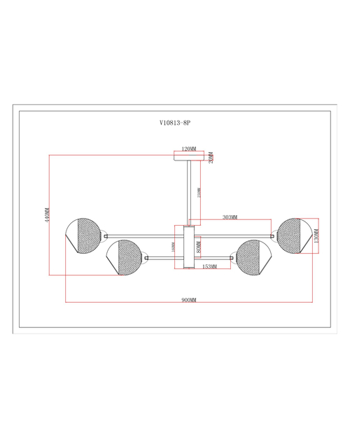 Люстра подвесная Moderli V10813-8P Mist