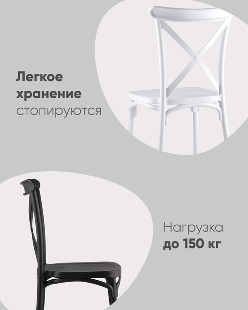 Стул Кроссо пластиковый белый
