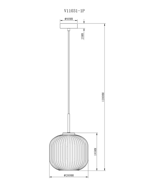 Светильник подвесной Moderli V11031-1P Ivory