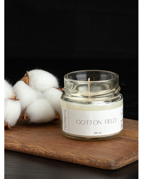 Свеча в банке Notomi Cotton Field, 100мл