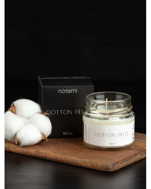 Свеча в банке Notomi Cotton Field, 100мл