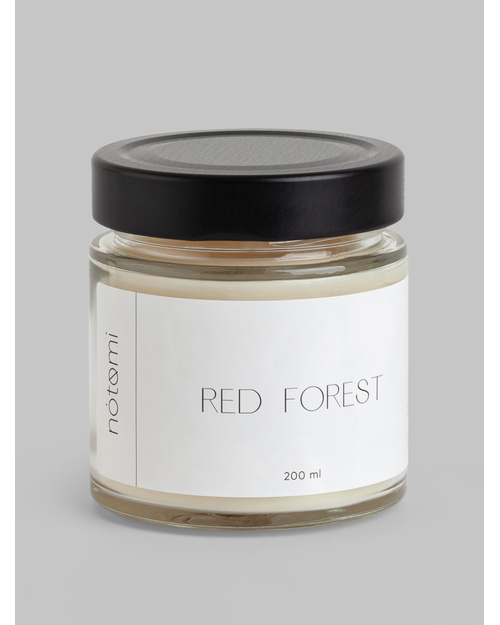 Свеча в банке Notomi Red Forest, 200мл