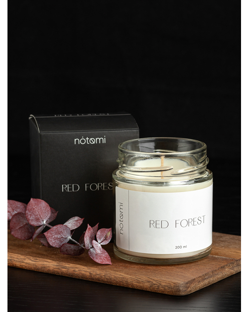 Свеча в банке Notomi Red Forest, 200мл