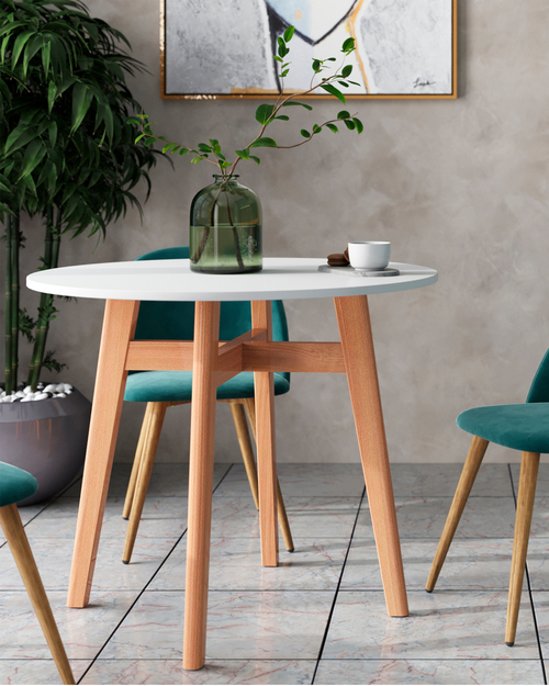 Стол обеденный Target Circle 90*90 белый