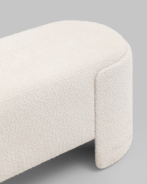 Банкетка Taks букле белый