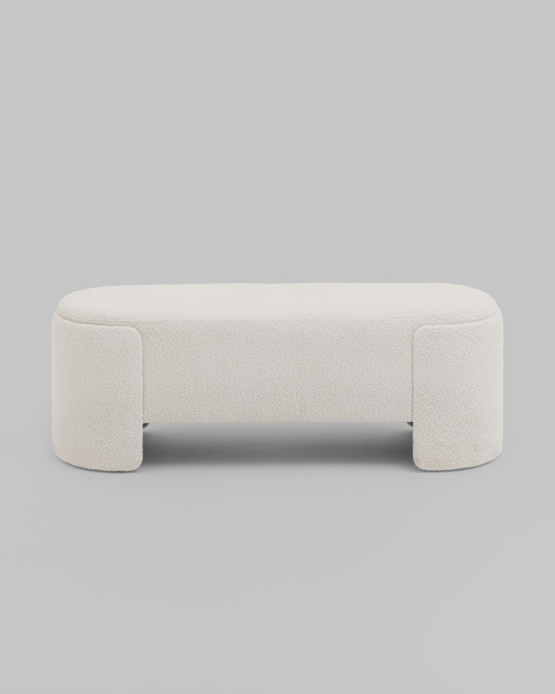 Банкетка Taks букле белый