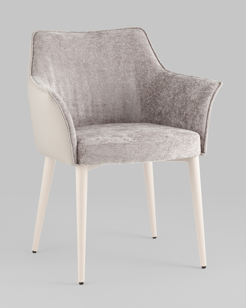 Стул обеденный Feston букле с экокожей слоновая кость