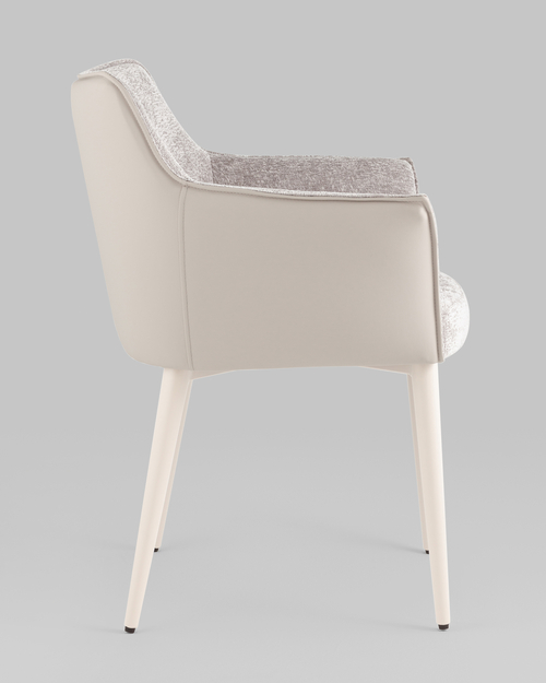Стул обеденный Feston букле с экокожей слоновая кость
