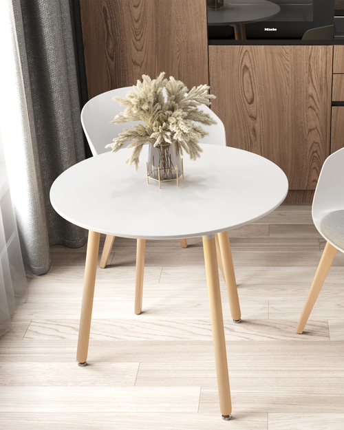 Стол круглый DST NEW D=80 белый