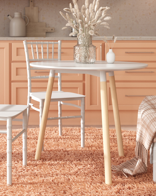 Стол круглый DST NEW D=80 белый