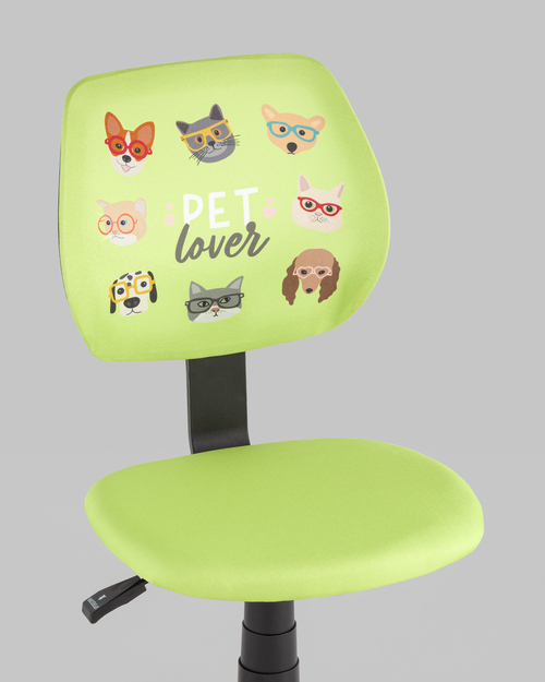 Кресло компьютерное ЛОЛО Pet Lover зеленый
