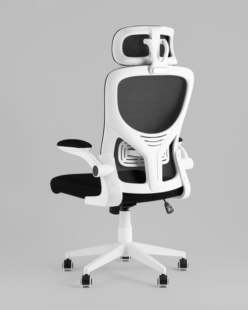 Кресло офисное TopChairs Airone белый с черной сеткой