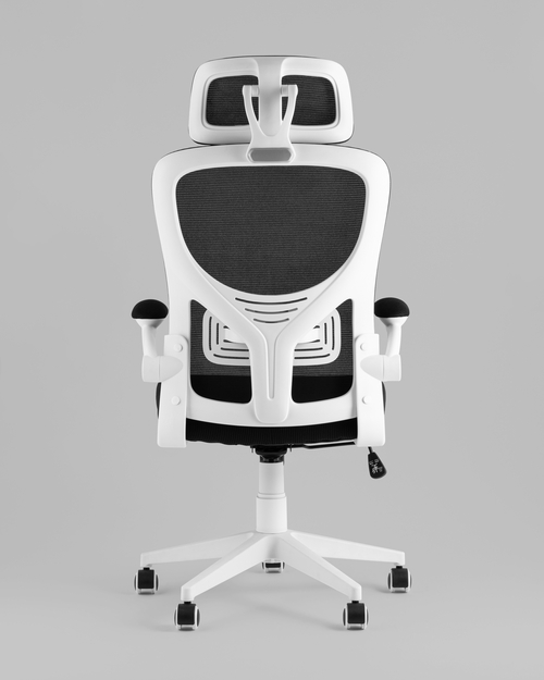 Кресло офисное TopChairs Airone белый с черной сеткой