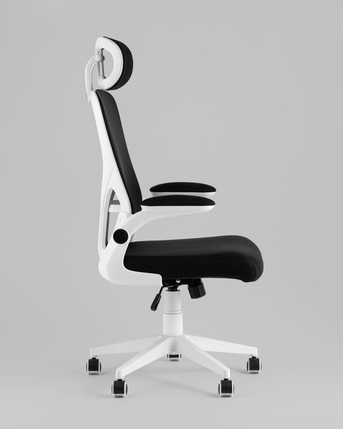 Кресло офисное TopChairs Airone белый с черной сеткой
