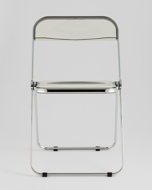 Стул Fold Smoke складной серый прозрачный пластик