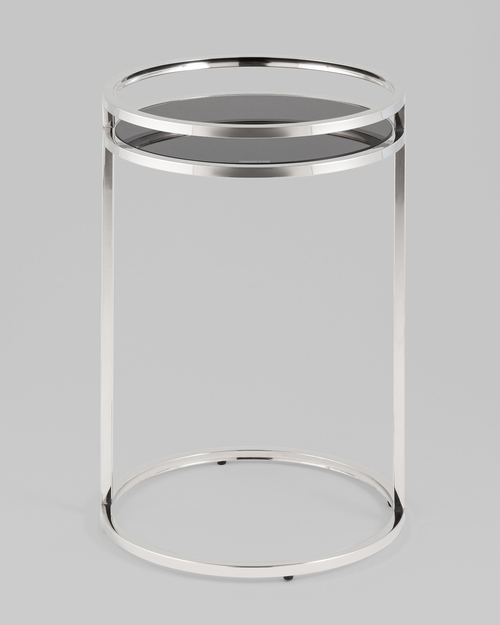 Журнальный столик Гестия 41*60 см серебро