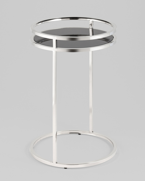 Журнальный столик Гестия 41*60 см серебро