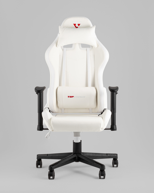 Кресло спортивное с подсветкой TopChairs GMM-080 белый на черной базе