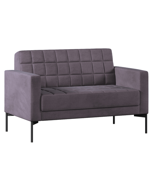 Диван с подлокотниками двухместный Shoko Велюр графитовый