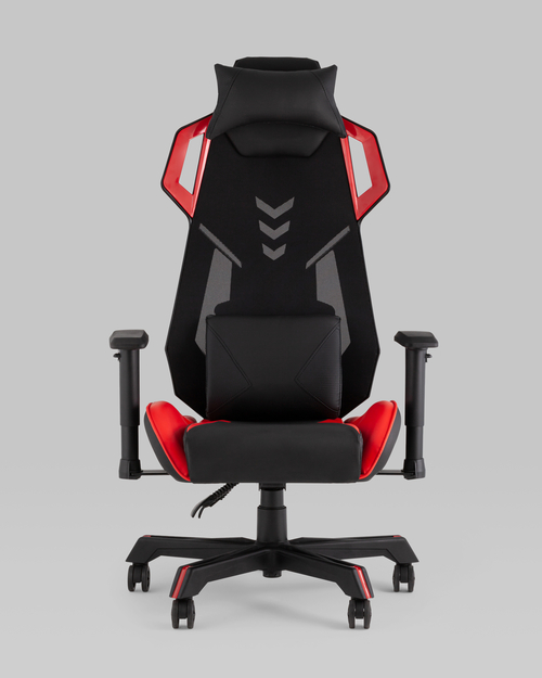 Кресло спортивное TopChairs Рэтчэт красный с высокой спинкой