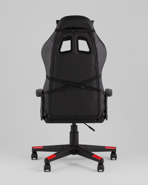 Кресло спортивное TopChairs Warden черно-красный