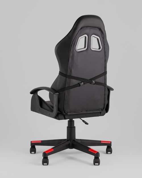 Кресло спортивное TopChairs Warden черно-красный