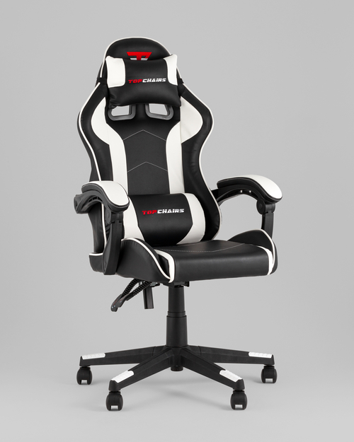 Кресло спортивное TopChairs Shadow черно-белый