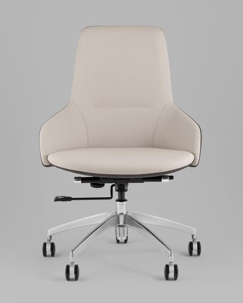 Кресло офисное TopChairs Soulo бежевый, серый