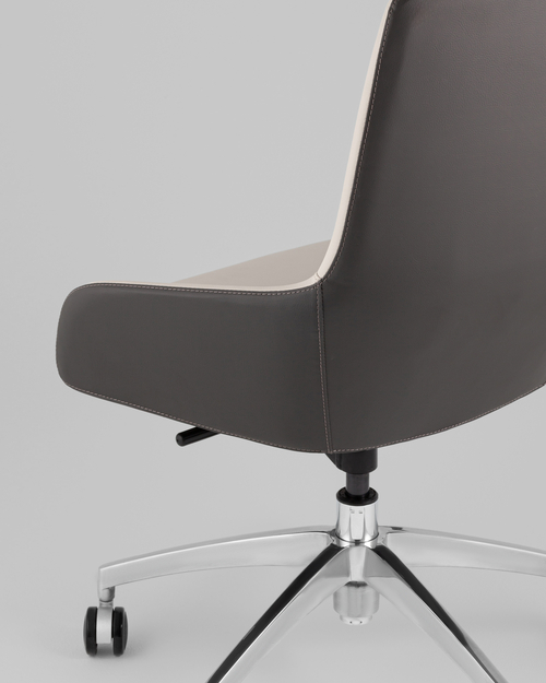 Кресло офисное TopChairs Soulo бежевый, серый
