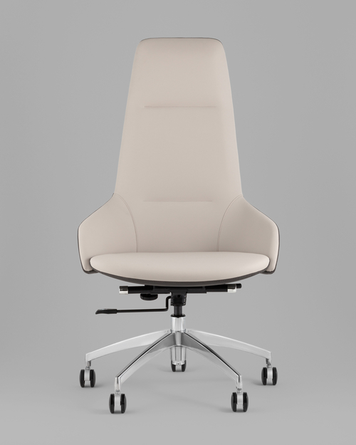 Кресло руководителя TopChairs Soulo светло-серый, серый