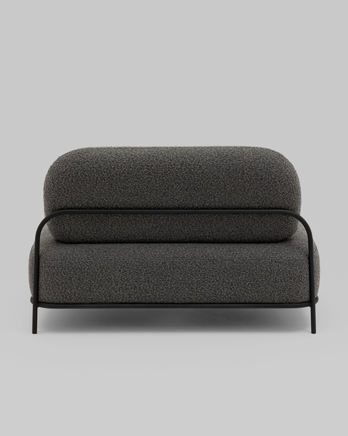 Диван Стоун new ткань букле тёмно-серый