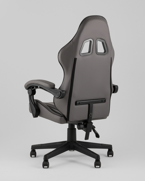 Кресло спортивное TopChairs Commander серо-черный