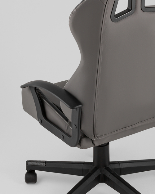 Кресло спортивное TopChairs Wyvern серо-черный