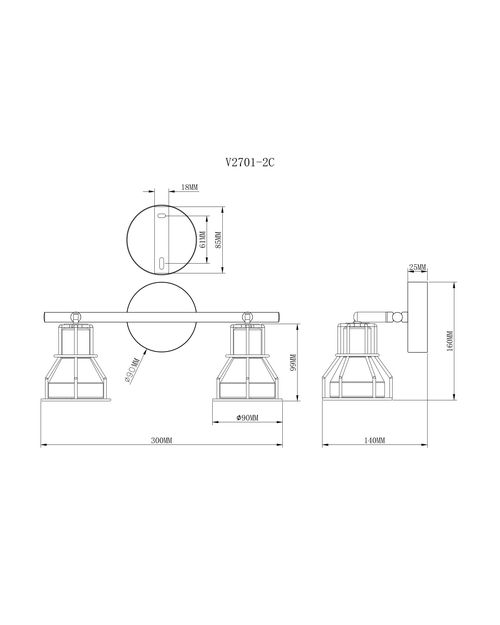 Спот Moderli V2701-2C Source