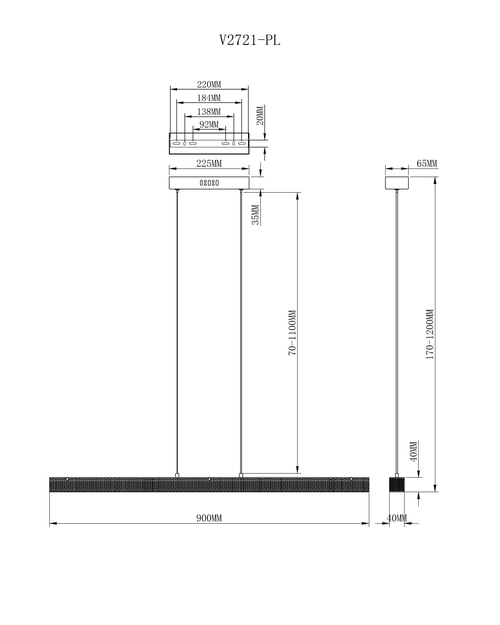 Подвесной светильник Moderli V2721-PL Elena