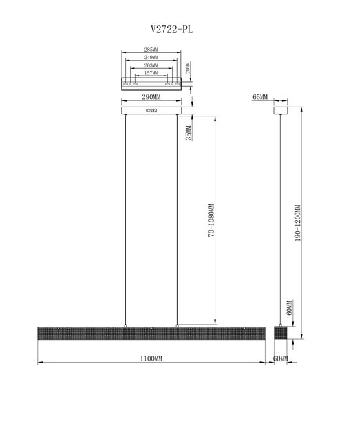 Подвесной светильник Moderli V2722-PL Elena