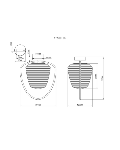 Потолочный светильник Moderli V2882-1C Julia