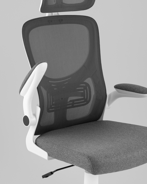 Кресло офисное TopChairs Airone серый ткань