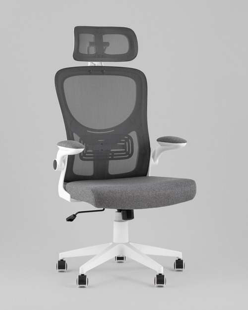 Кресло офисное TopChairs Airone серый ткань