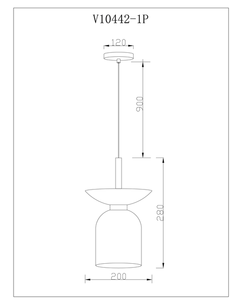 Светильник подвесной Moderli V11553-1P Lecce